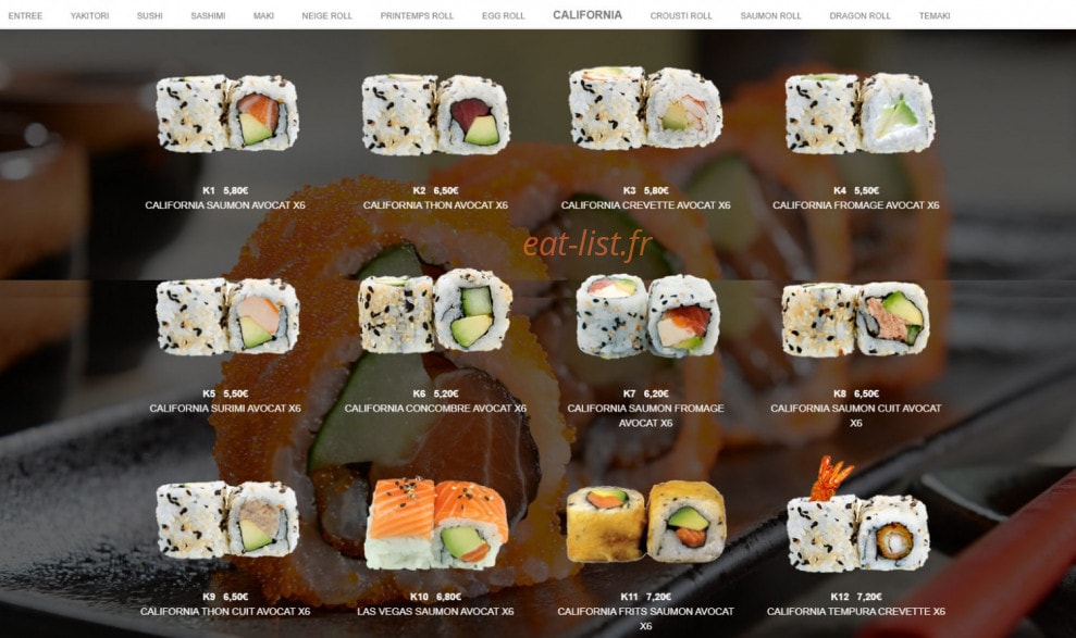 Sushi Mei — carte page 9