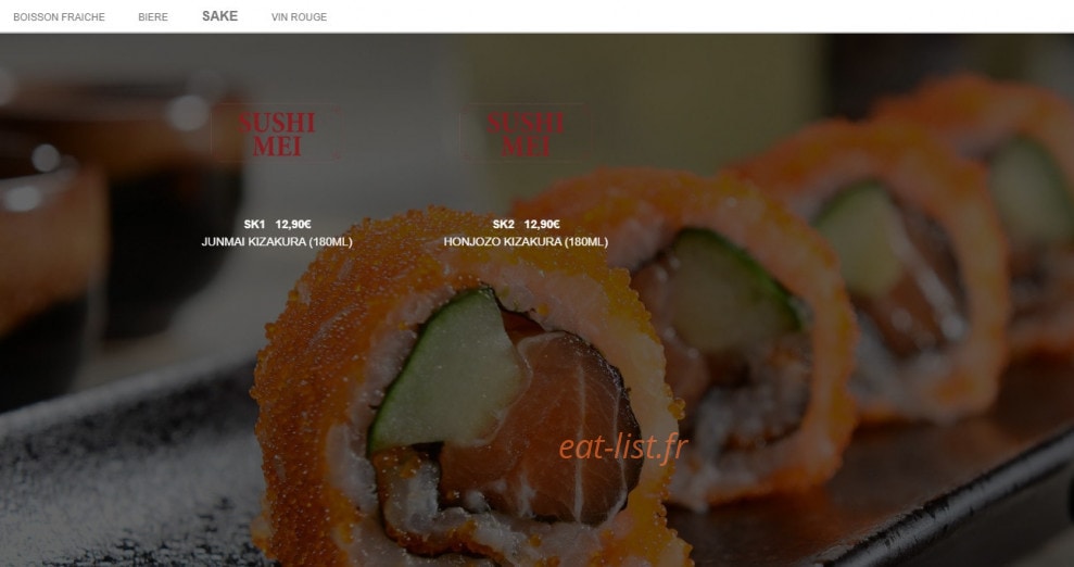 Sushi Mei — carte page 25