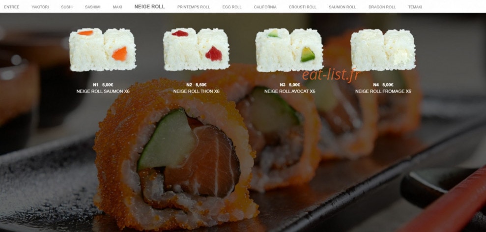 Sushi Mei — carte page 6