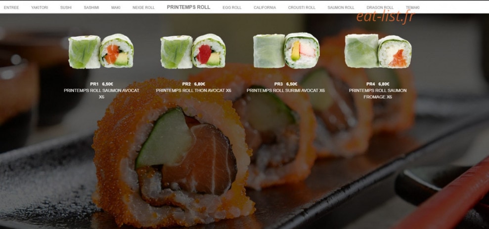 Sushi Mei — carte page 7