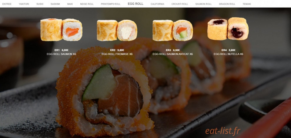 Sushi Mei — carte page 8