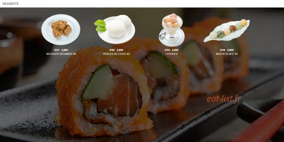 Sushi Mei — carte page 27