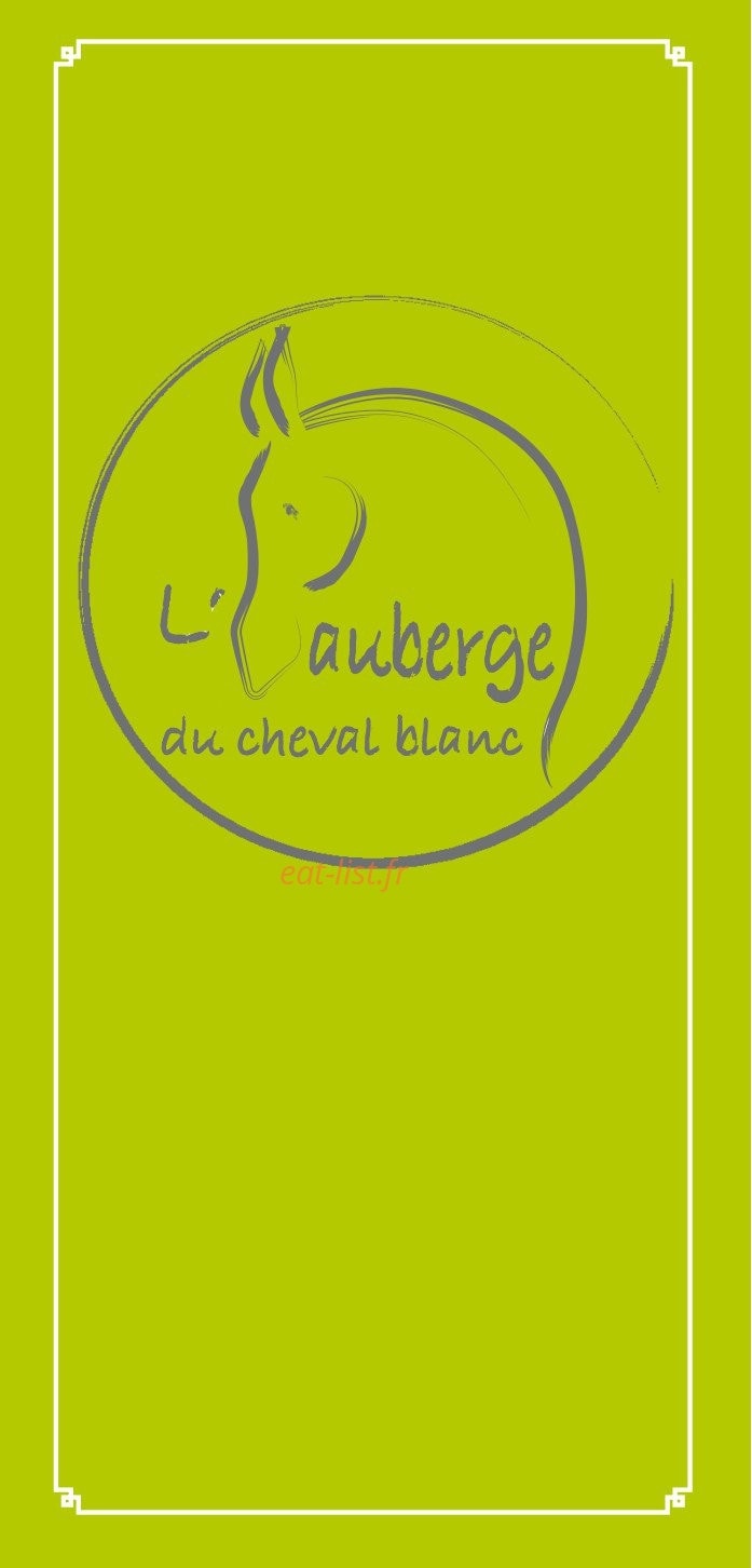 Auberge du Cheval Blanc — carte page 3