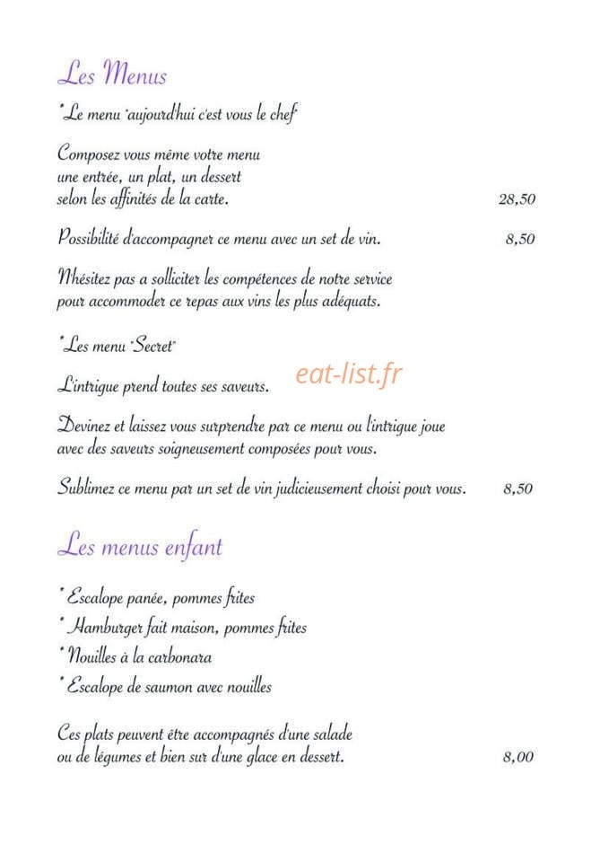 Le Secret — carte page 5