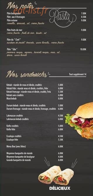 Resto Edo — carte page 2