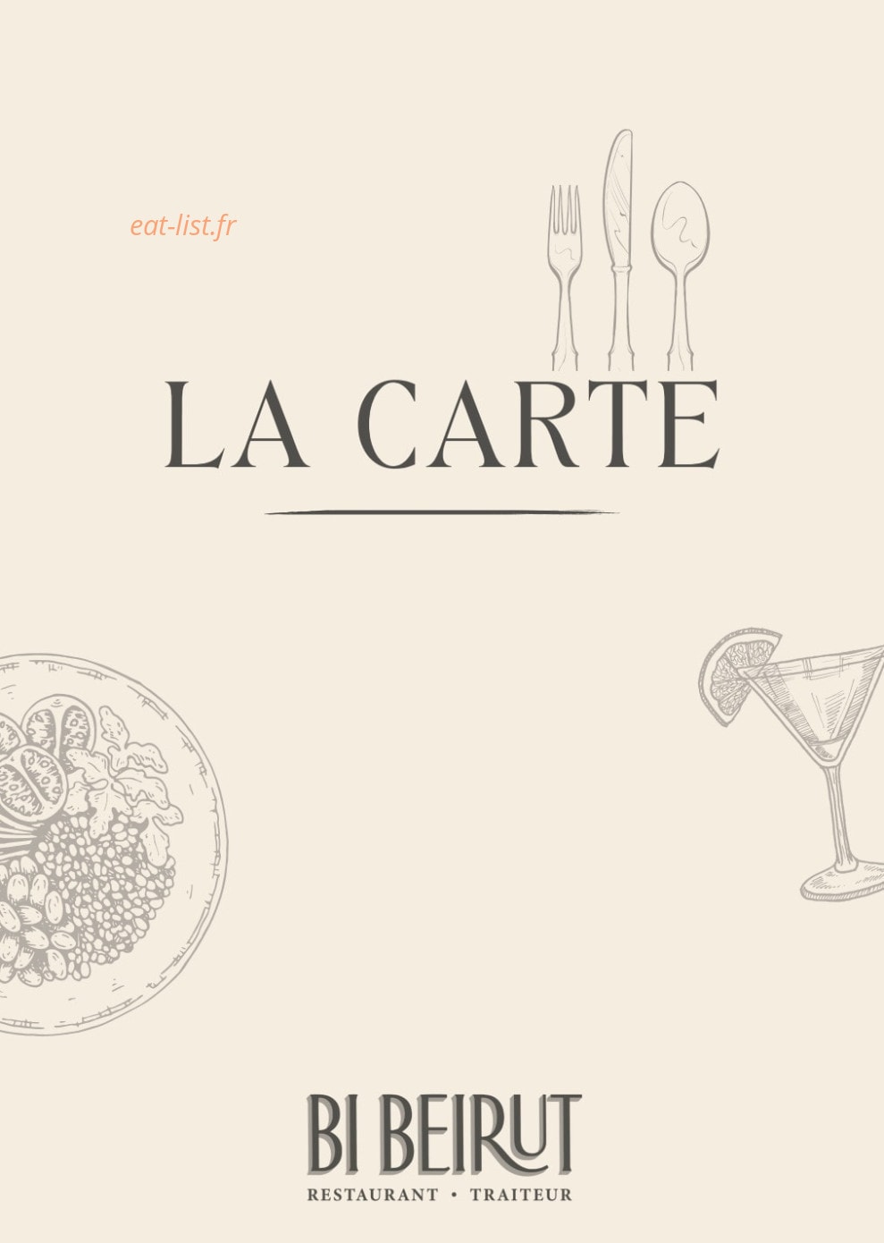 Bi Beirut — carte page 1