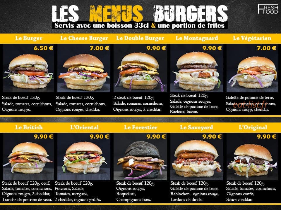 Fresh food — carte page 3