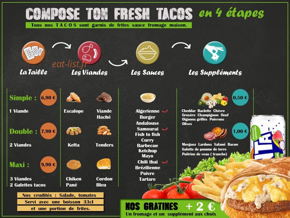 Fresh food — carte page 2