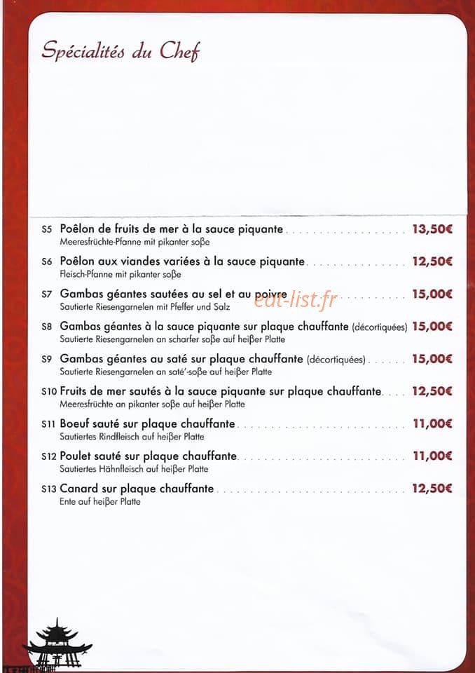 Les Clefs d'Or — carte page 7