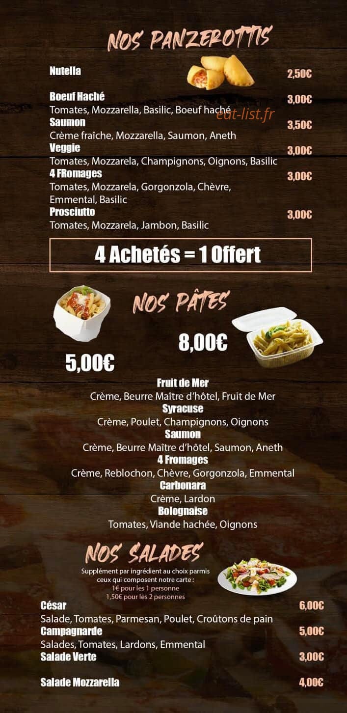 Pizza Express — carte page 4