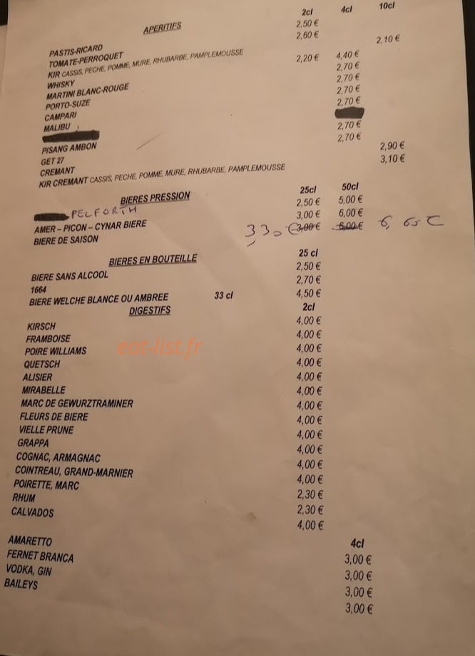 Au Petit Gourmet — carte page 2