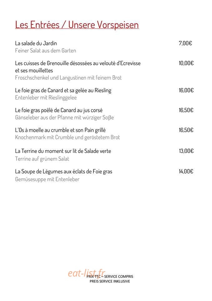 La Maison d'Alice — carte page 1