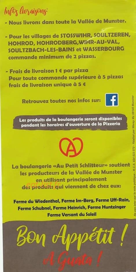Au Petit Schlitteur — carte page 4