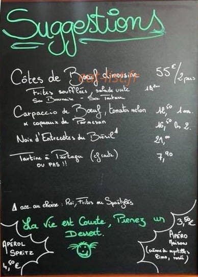Le Panoramic — carte page 1