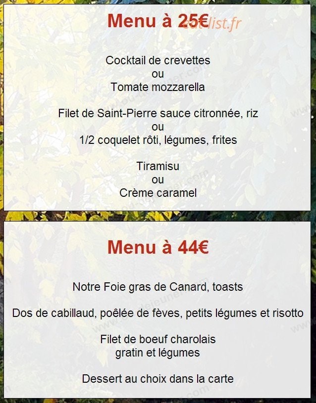Le Vinci — carte page 15