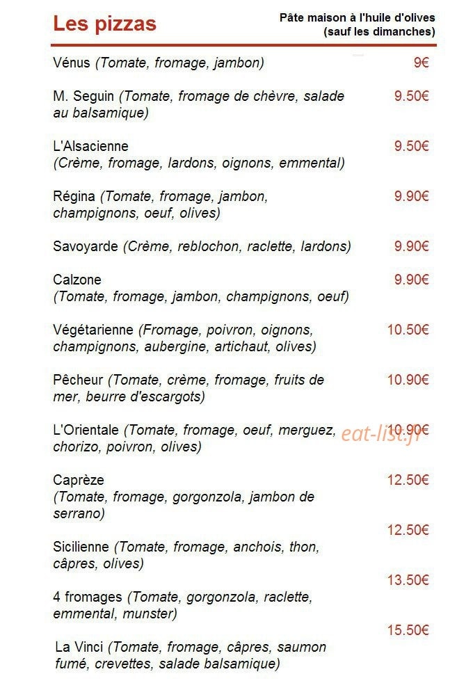 Le Vinci — carte page 9