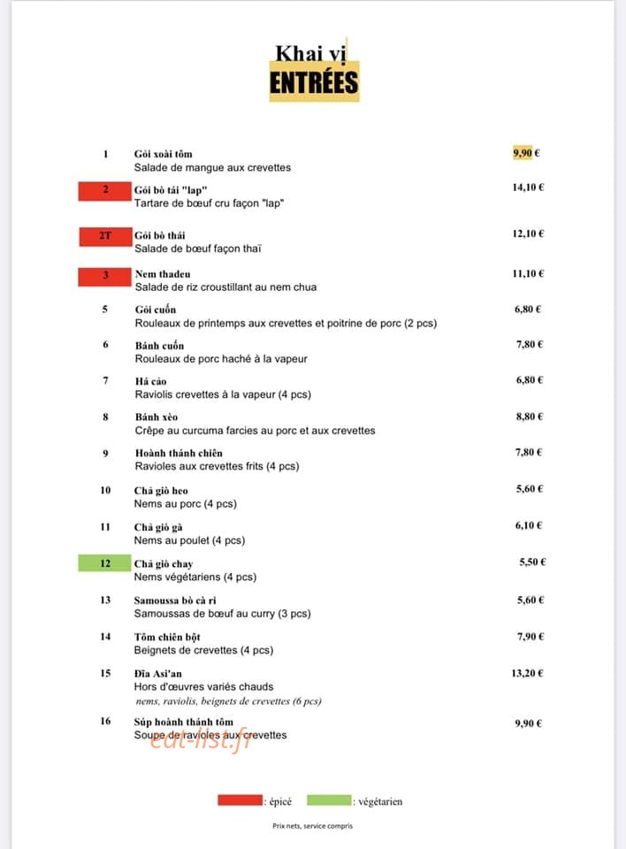Asian — carte page 4