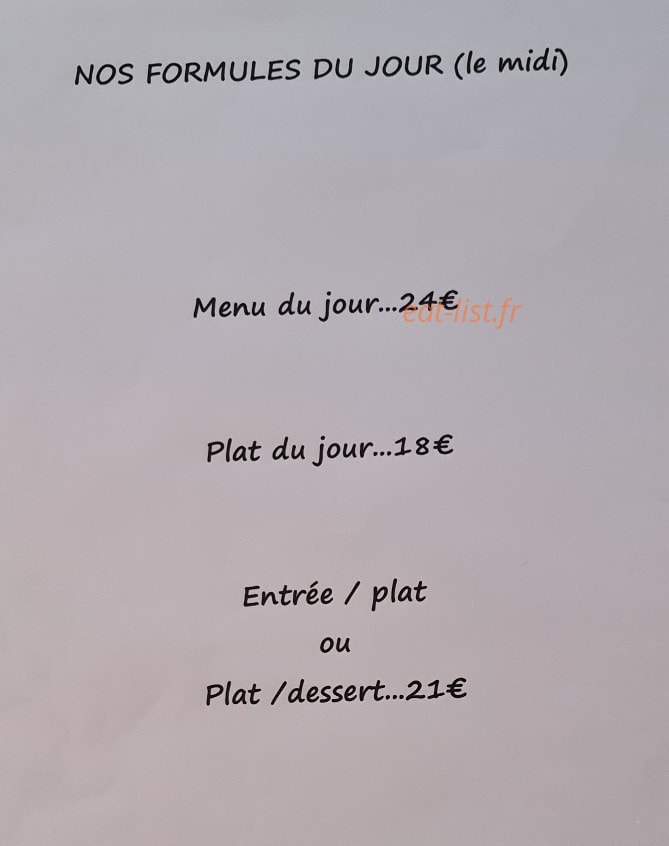 Bistrot Cezar — carte page 1