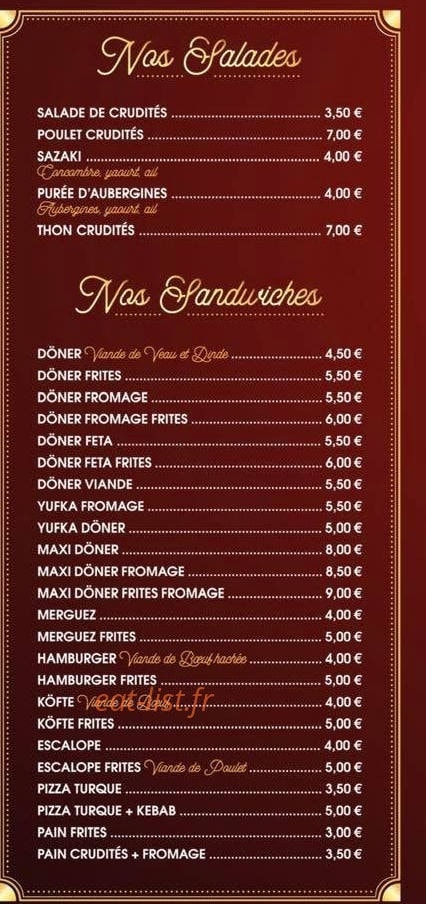 Chez Clara — carte page 4