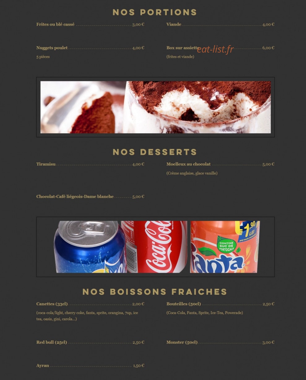 Chez Sybelle — carte page 7