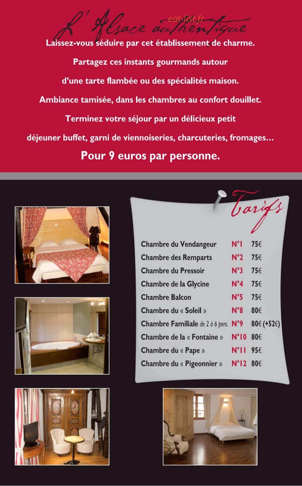 Auberge du Rempart — carte page 6