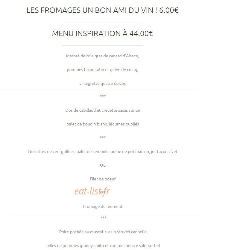 La Table de Louise — carte page 4