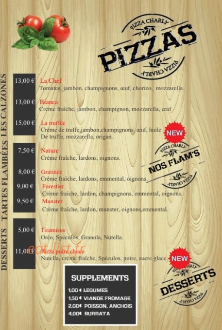 Pizza Charly 68 — carte page 4