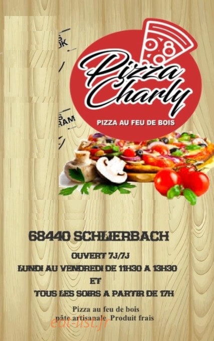 Pizza Charly 68 — carte page 1