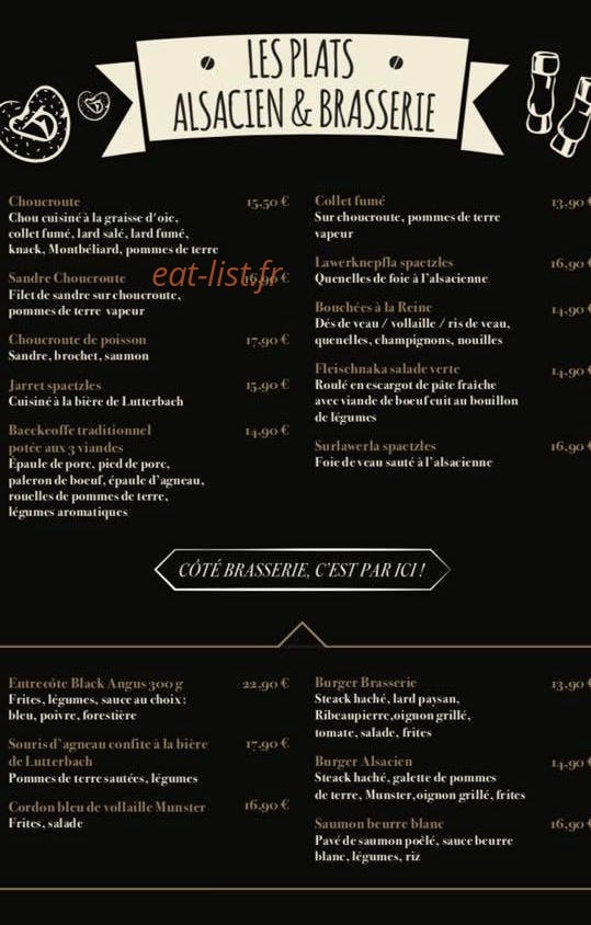 Brasserie De Lutterbach — carte page 6