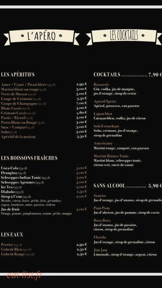 Brasserie De Lutterbach — carte page 3