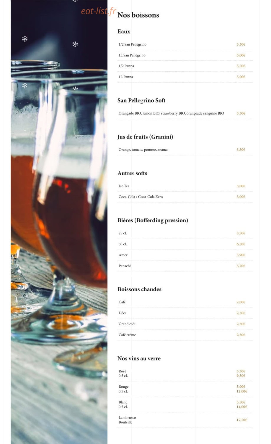 La Bruschetta — carte page 5