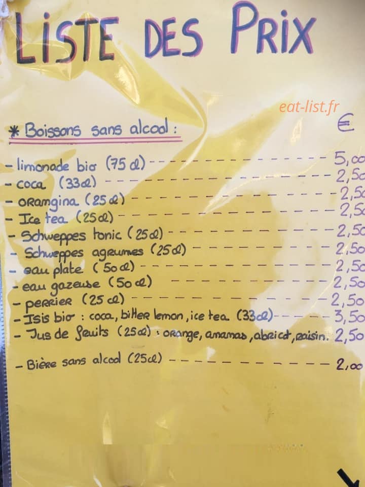 Chez Mamie Flo — carte page 1