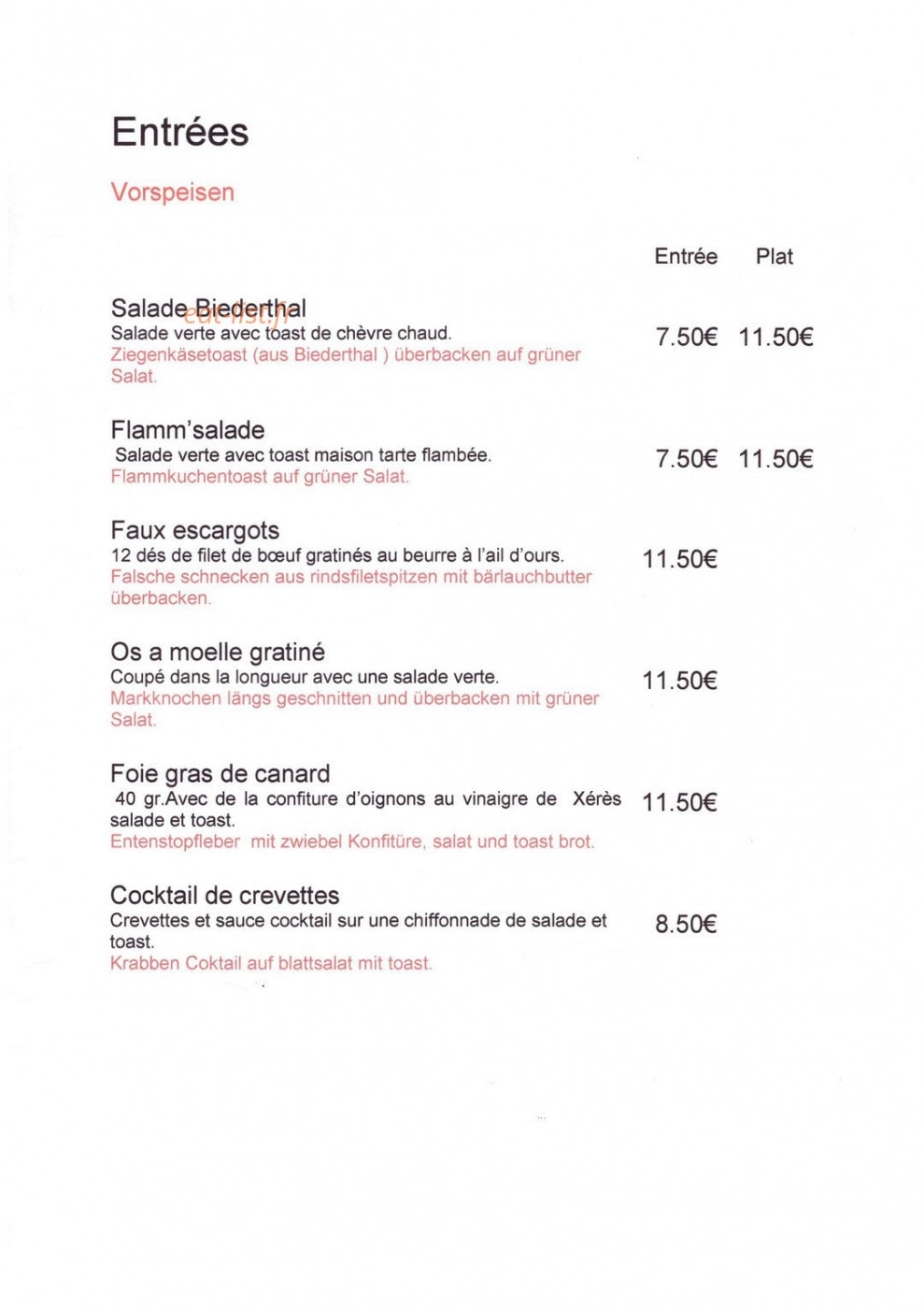 Au chaudron — carte page 1