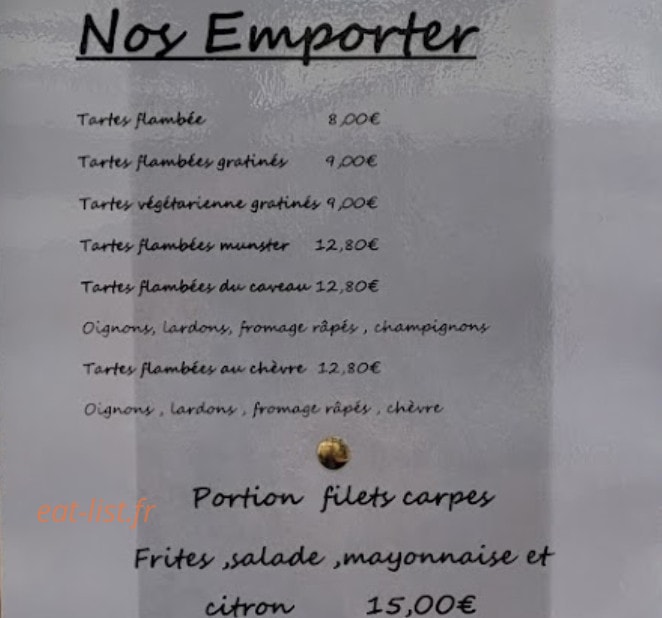 Le Caveau — carte page 2