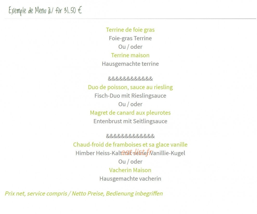 Restaurant Cesarhof — carte page 5