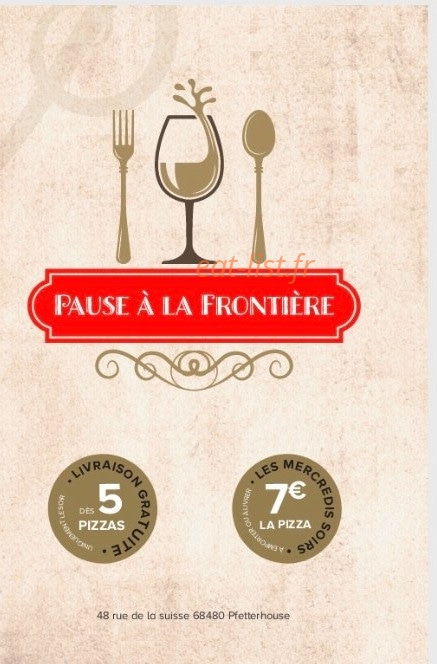 Pause à la frontière — carte page 1