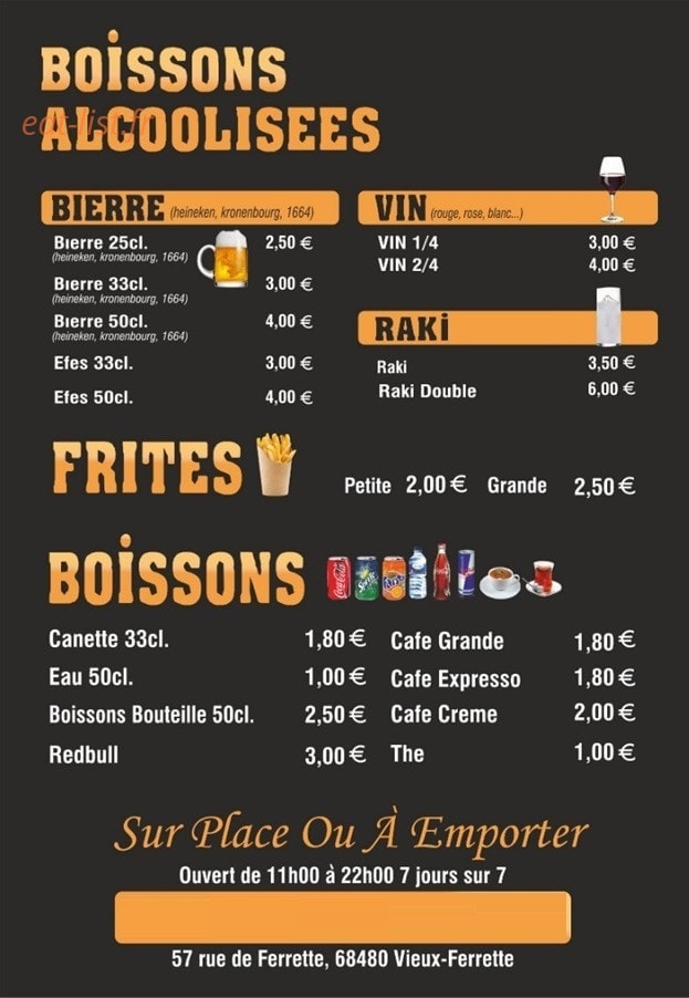 Royal kebab — carte page 4