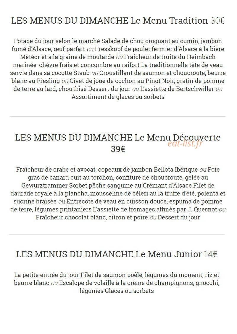 Restaurant Koenig — carte page 6