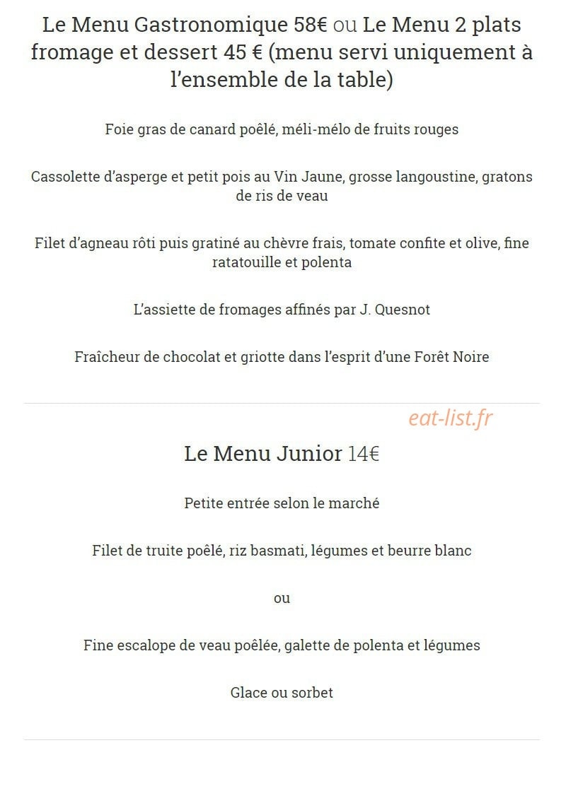 Restaurant Koenig — carte page 5