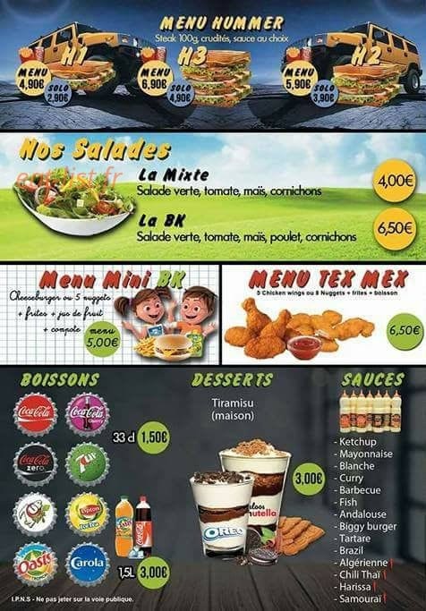 Bk Food — carte page 4