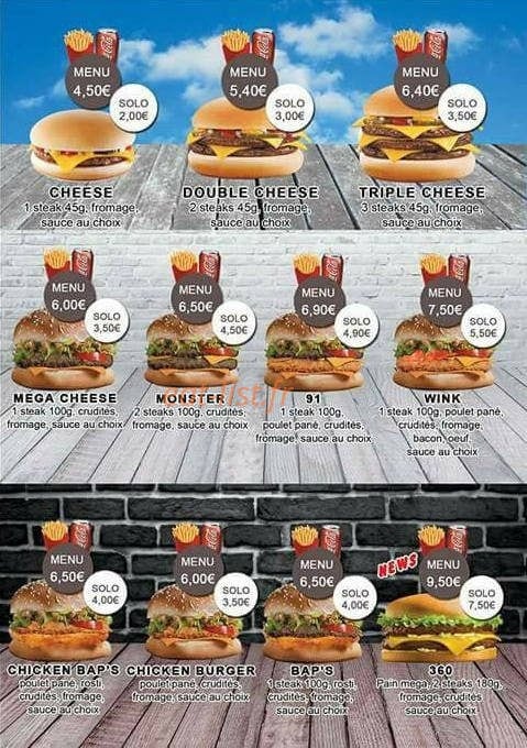 Bk Food — carte page 3