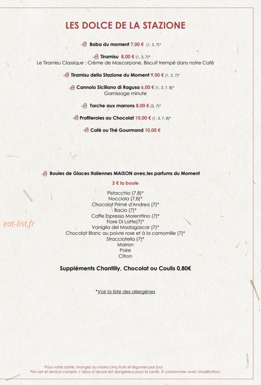 L'Antica Stazione — carte page 2