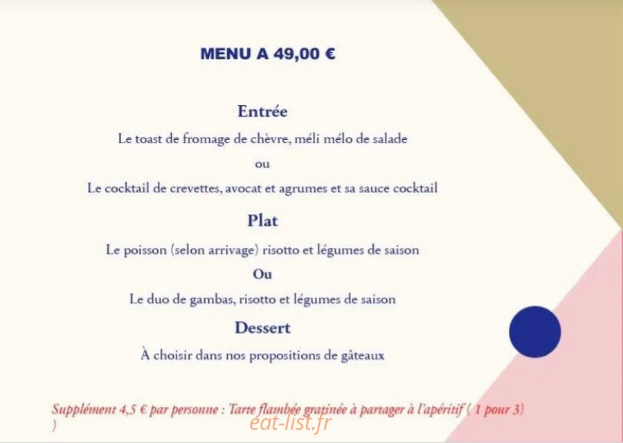 L'Auberge du Vallon — carte page 2