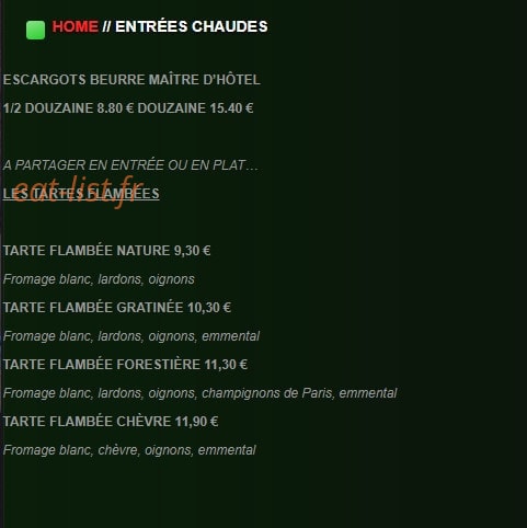Pizzeria du Lac — carte page 5