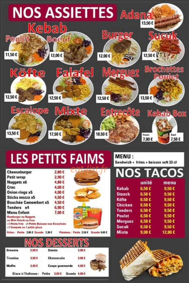 Restaurant Chez Ali — carte page 3