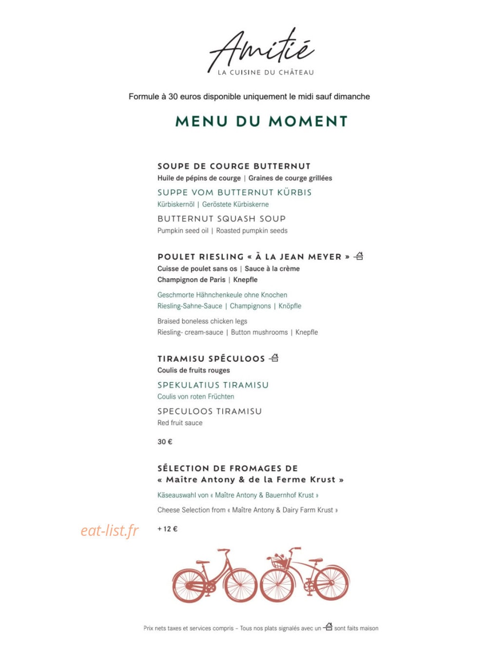 Amitié — carte page 1