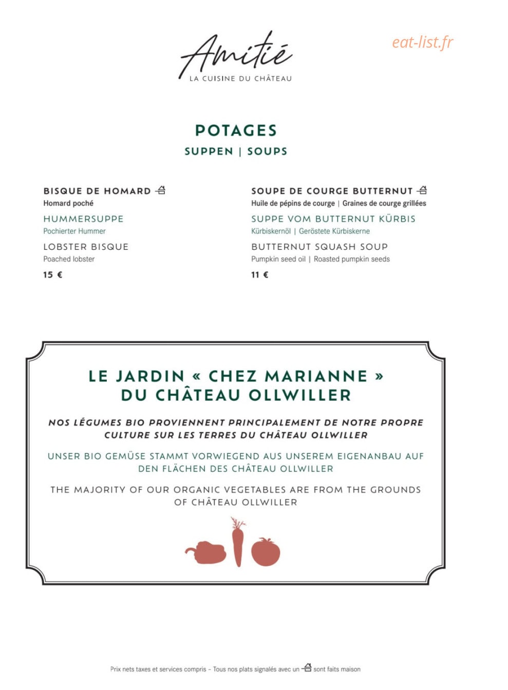 Amitié — carte page 6