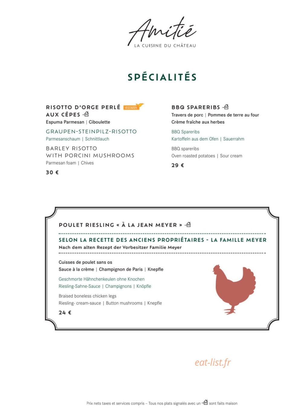 Amitié — carte page 7