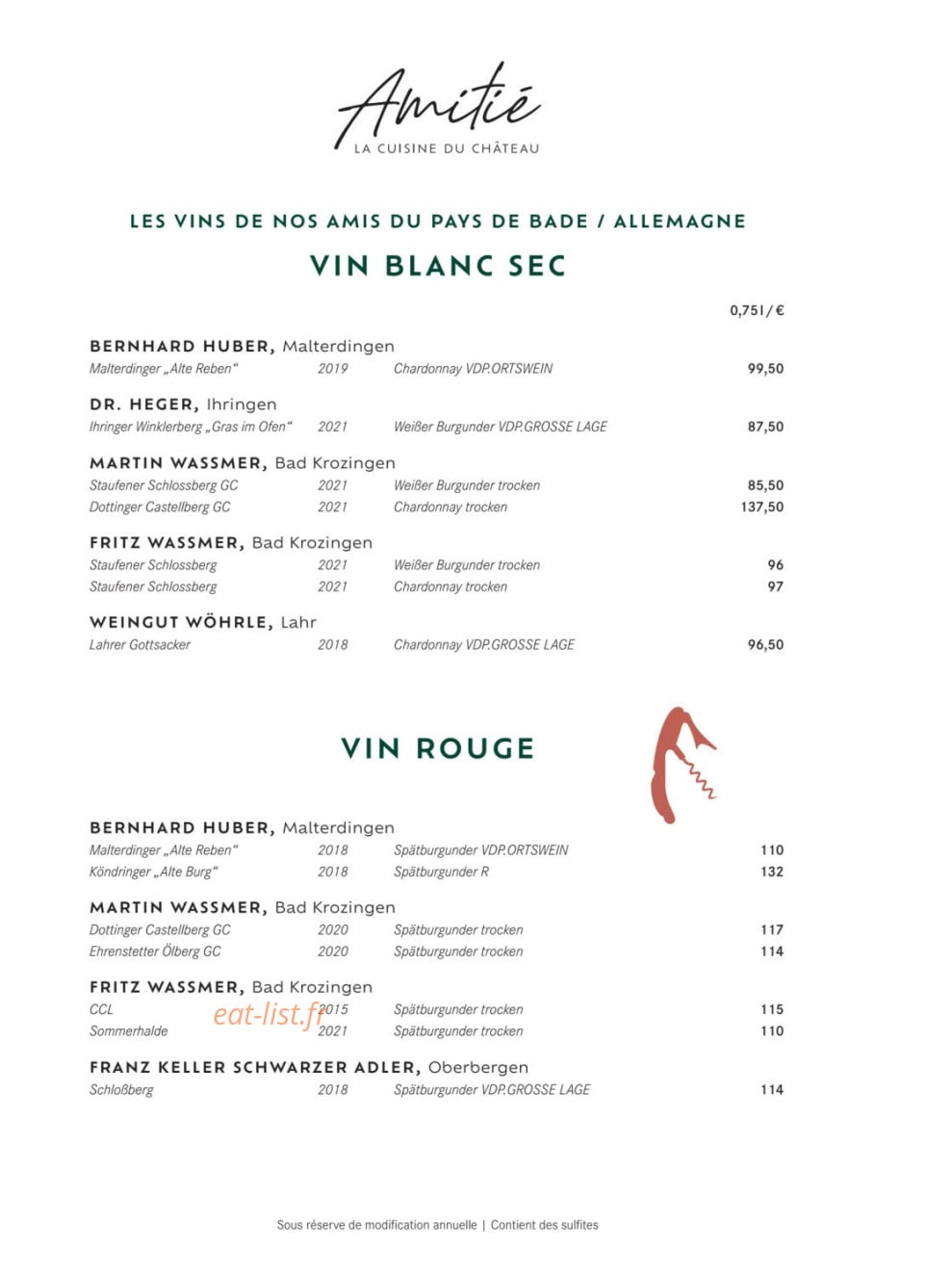 Amitié — carte page 23