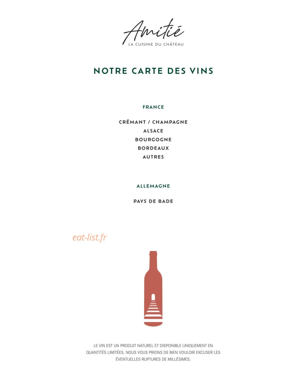 Amitié — carte page 11